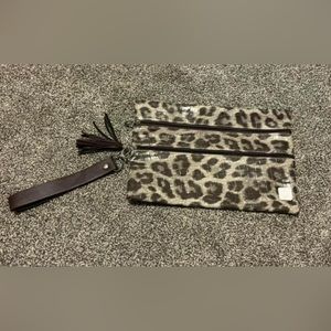 NWOT Leopard Pouch